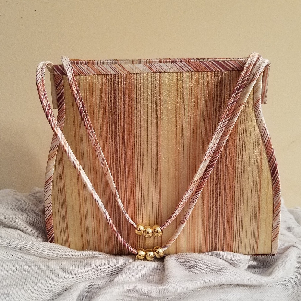 Estee Lauder Striped Mini Purse